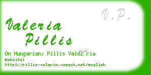 valeria pillis business card